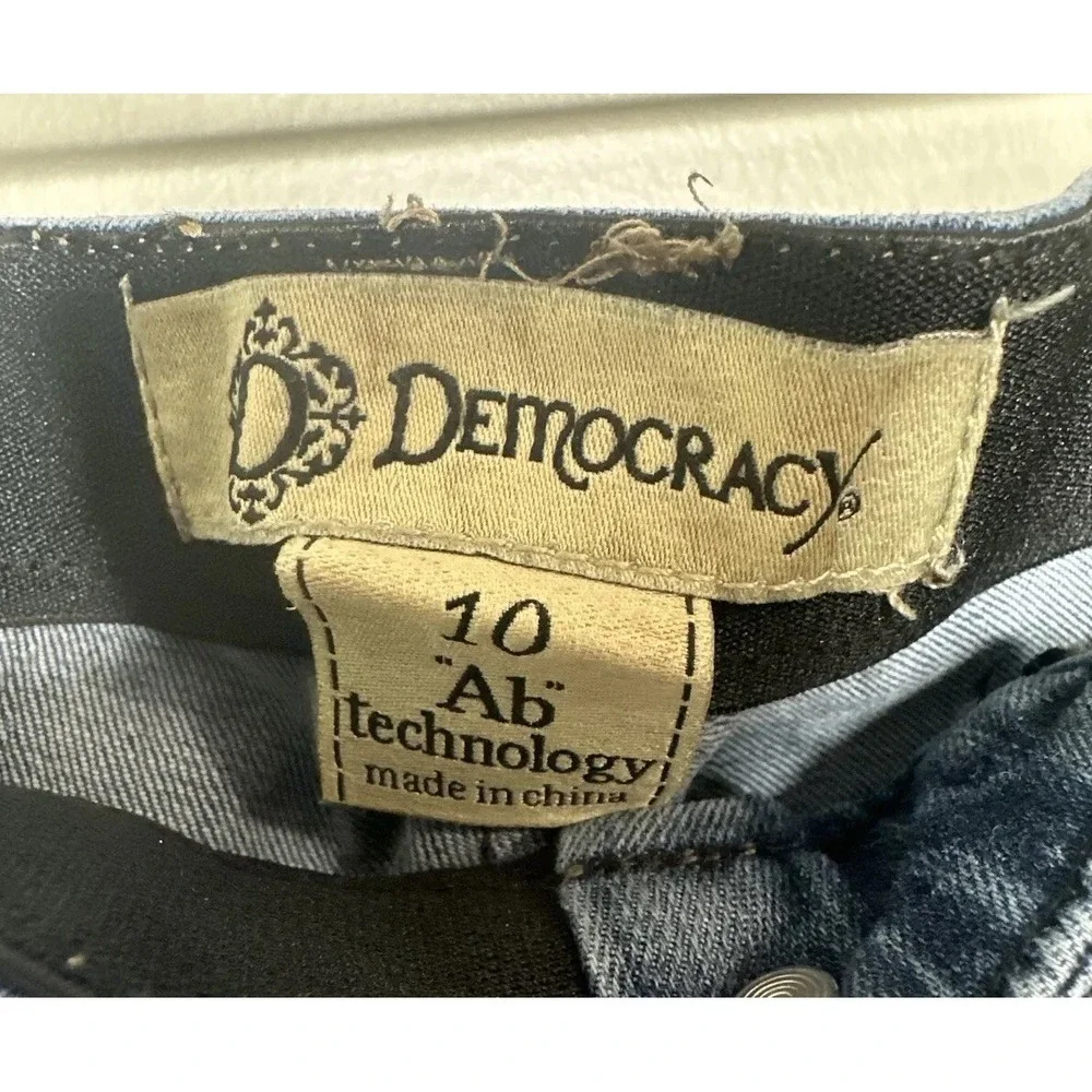 Democracy Ab Technology Size 10 Skinny Jeans Medium Mid Rise Casual - Picture 2 of 14